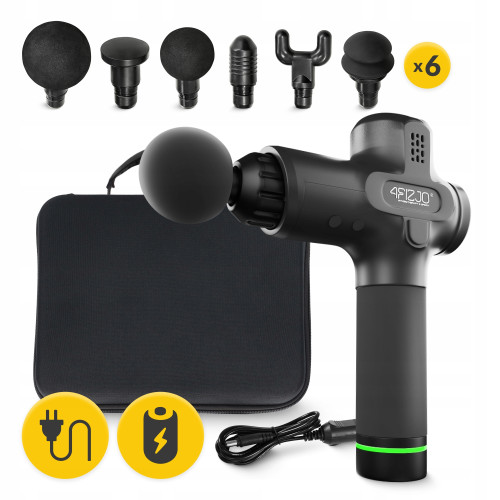 Массажер перкуссионный  4FIZJO Massage Gun PRO+  - фото №4